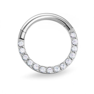 daith septum rinkute classic su kristalais sidabro creal